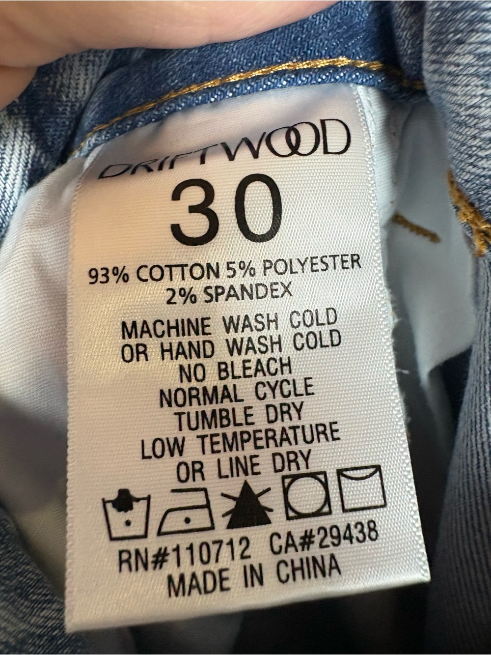 DRIFTWOOD Light Blue Wide Leg Jeans with Colorful Embroidered Motif - Picture 9 of 11